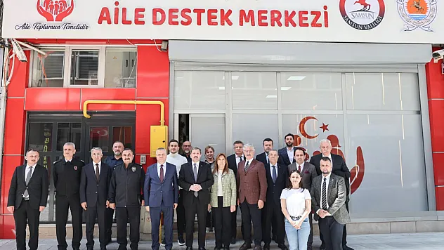 Samsun'da aile destek merkezleri değerlendirildi