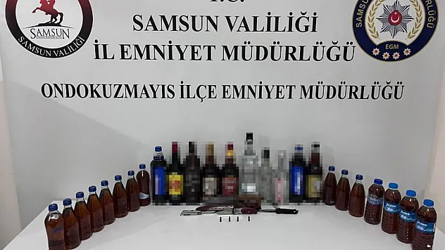 Samsun'da alkollü sürücüye suçüstü!