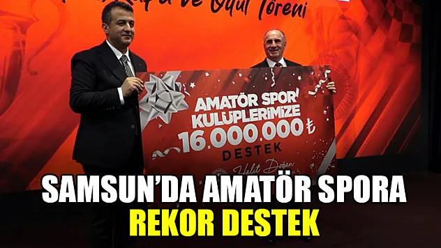 Samsun'da Amatör Spora Rekor Destek