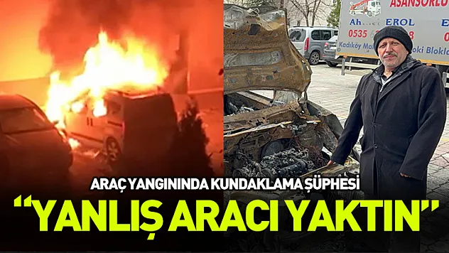 Samsun'da araç yangınında kundaklama şüphesi