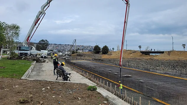 Samsun'da Bandırma Vapuru'nun yeni yeri için temel atıldı