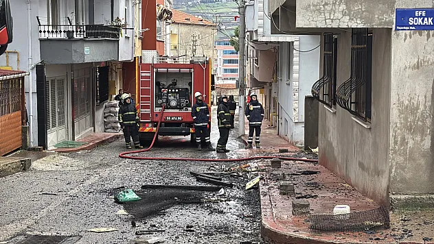 Samsun'da Çatı Yangını Korkuttu