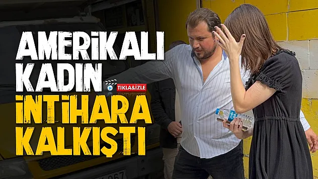 Samsun'da çatıya çıkan genç kadın ekipler tarafından indirildi