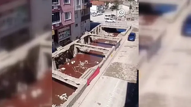 Samsun'da dereye hayvan kanı akıtan işletmeye 8 bin 687 lira ceza verildi