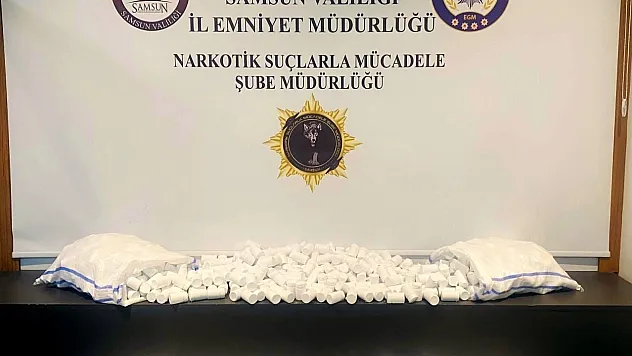 Samsun'da dev narkotik operasyonu!  51 bin 800 uyuşturucu hap ele geçirildi