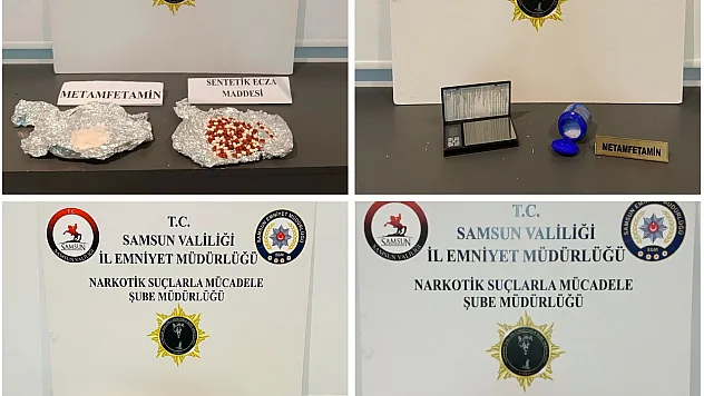 Samsun'da dev narkotik operasyonu: 3 ilçede 7 gözaltı