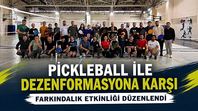 Samsun'da dezenformasyona karşı pickleball etkinliği düzenlendi