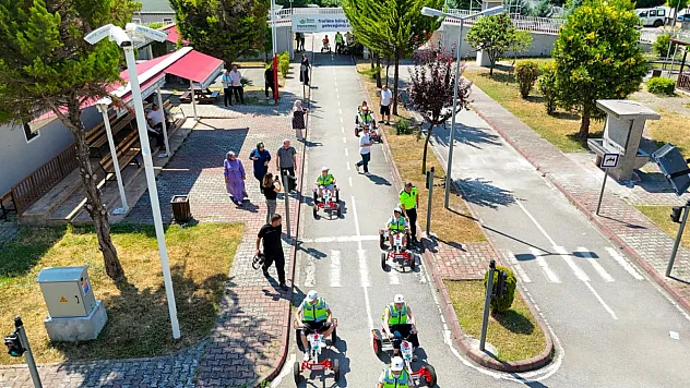 Samsun'da down sendromlu çocuklara trafik eğitimi