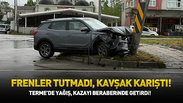 Samsun'da düğün yolunda feci kaza!
