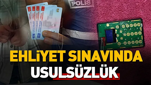 Samsun'da Ehliyet Sınavında Usulsüzlük