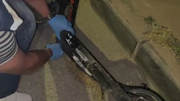 Samsun'da elektrikli scooter uyuşturucu zulası çıktı