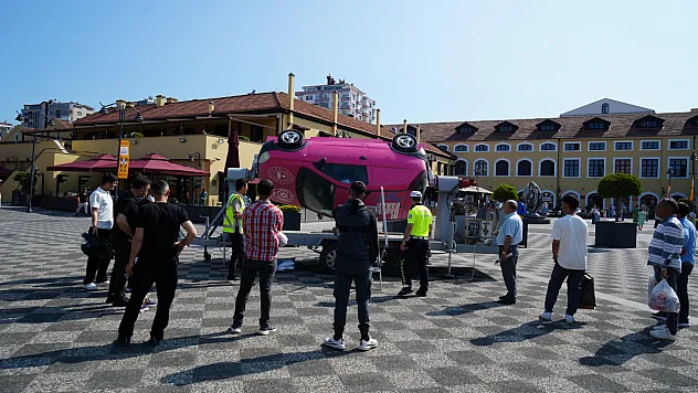 Samsun'da emniyet kemerinin önemi anlatıldı