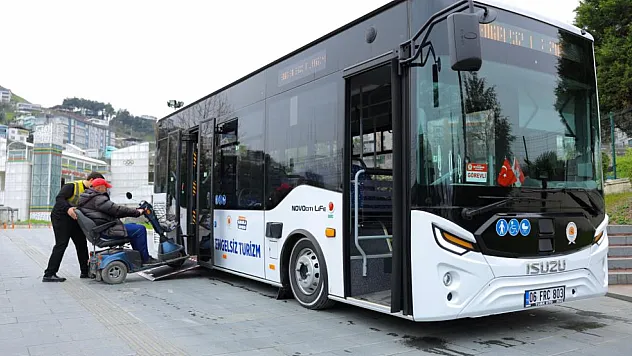 Samsun'da Engelsiz Turizm Otobüsü hizmette