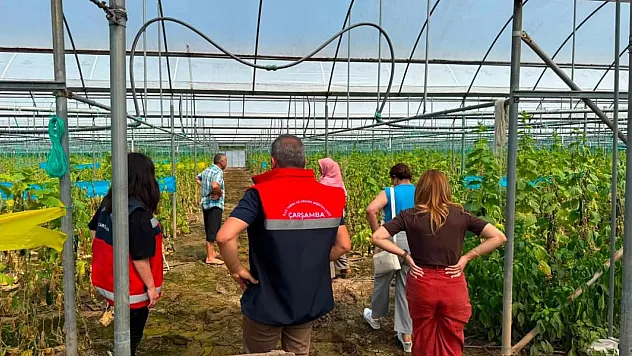 Samsun'da etkili yağış sonrası ekipler sahaya indi