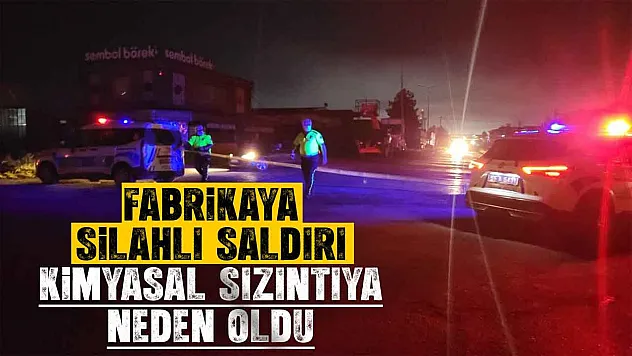 Samsun'da Fabrikaya Silahlı Saldırı Sonucu Kimyasal Sızıntı Yaşandı