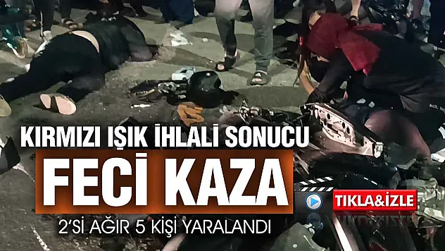 Samsun'da Feci Kaza 2'si Ağır 5 Yaralı
