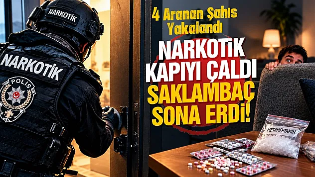 Samsun'da firari hükümlüler yakalandı, uyuşturucu ele geçirildi
