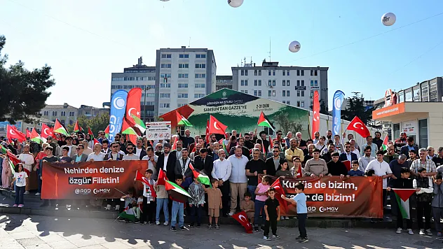 Samsun'da Gazze'deki soykırıma tepki