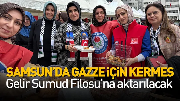 Samsun'da Gazze için kermes: Gelir Sumud Filosu'na aktarılacak