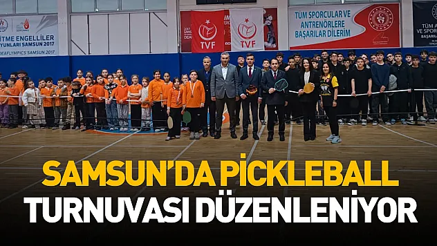 Samsun'da gençlik haftası kapsamında pickleball turnuvası düzenlendi