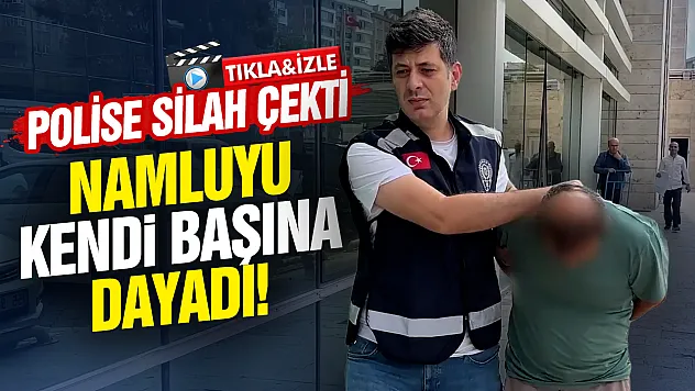 Samsun'da hareketli anlar: Silahı başına dayayan şüpheli ikna edildi