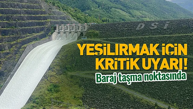 Samsun'da Hasan Uğurlu Barajından Su Salınımı Artırıldı