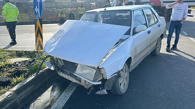 Samsun'da hastane kavşağında bir kaza daha yaşandı