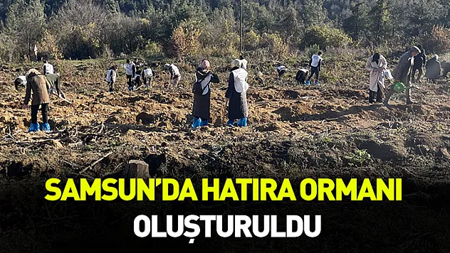 Samsun'da hatıra ormanı oluşturuldu