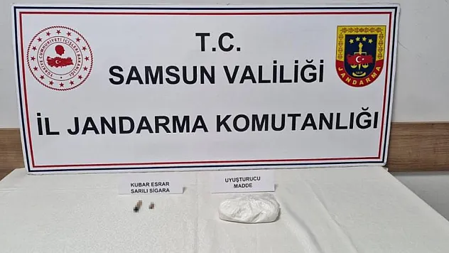 Samsun'da Jandarma Uygulamasında Uyuşturucu Yakalandı