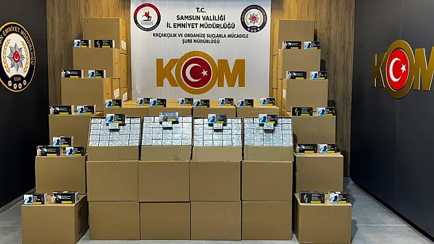 Samsun'da kaçak makaron ticaretine darbe