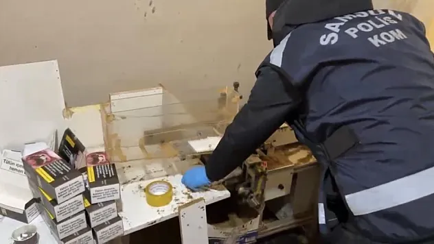 Samsun'da kaçak sigara operasyonu