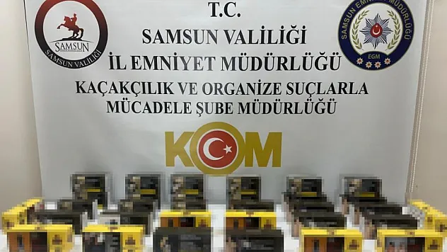 Samsun'da kaçak sigara operasyonu