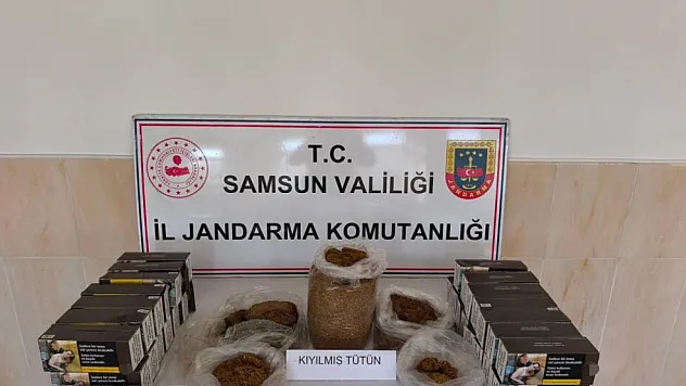 Samsun'da kaçak tütün mamulleri operasyonu