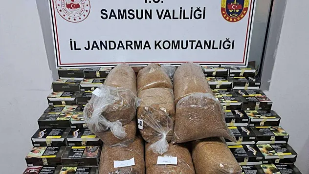 Samsun'da Kaçak Tütün Operasyonu