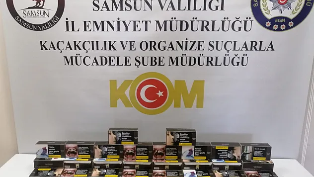 Samsun'da kaçakçılık operasyonu