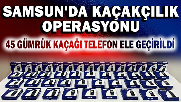 Samsun'da Kaçakçılık Operasyonu: 1 Şüpheli Gözaltında
