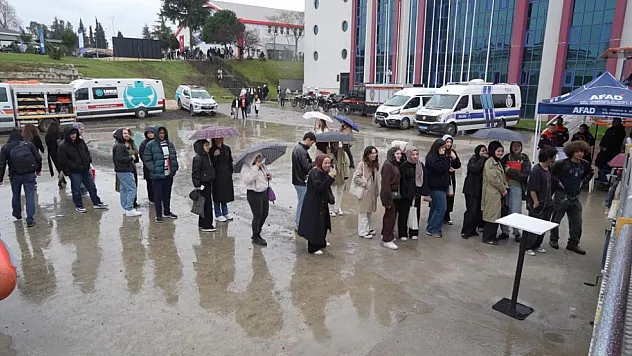 Samsun'da kariyer fuarında emniyet kemeri farkındalığı