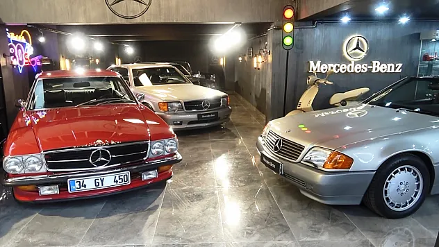 Samsun'da Klasik Mercedes Tutkusu Müzeye Dönüştü