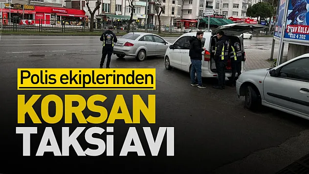 Samsun'da Korsan Taksilere Ceza ve Men
