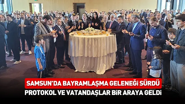 Samsun'da Kurban Bayramı bayramlaşma programı gerçekleştirildi
