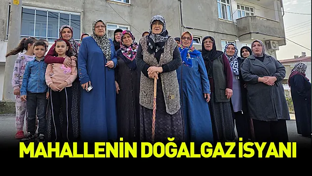 Samsun'da mahallenin doğalgaz isyanı