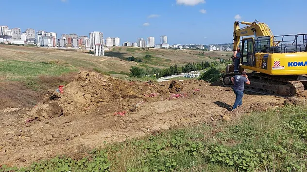 Samsun'da Mezarlıkta Drenaj Çalışmasında Şok