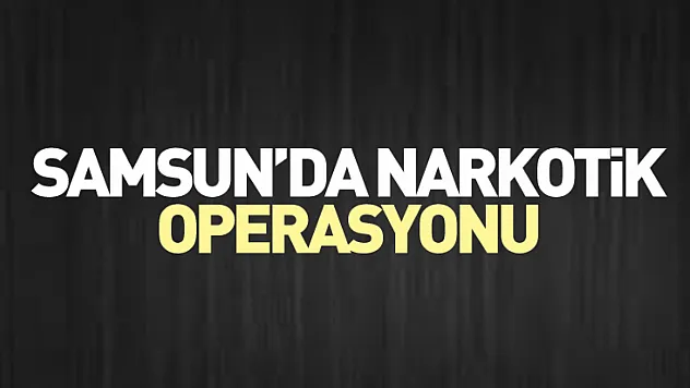 Samsun'da Narkotik Operasyonu