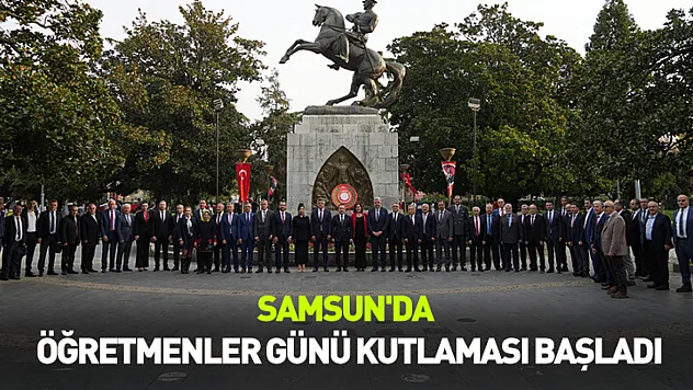 Samsun'da Öğretmenler Günü kutlaması başladı