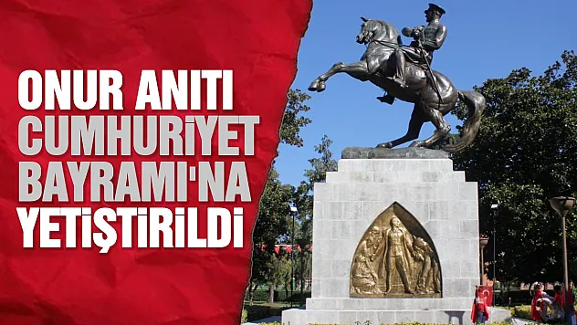 Samsun'da Onur Anıtı restorasyonu tamamlandı