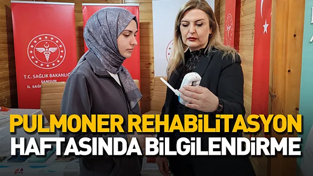 Samsun'da Pulmoner Rehabilitasyon Haftası'nda akciğer sağlığına dikkat çekildi