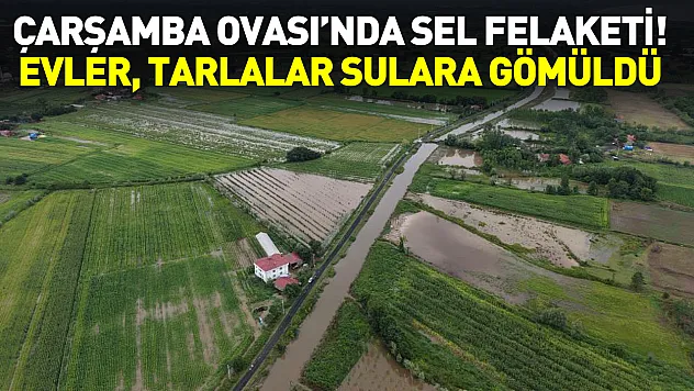 Samsun'da Sağanak Çarşamba Ovası'nı vurdu!