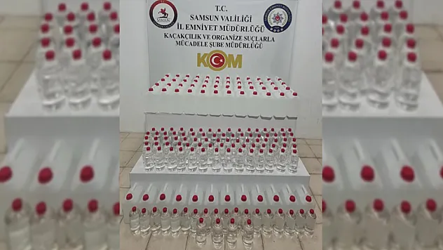 Samsun'da sahte içki operasyonu