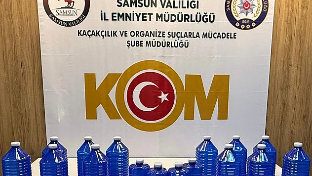 Samsun'da sahte içki operasyonu: 1 gözaltı