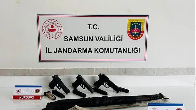 Samsun'da silah kaçakçılığı operasyonu